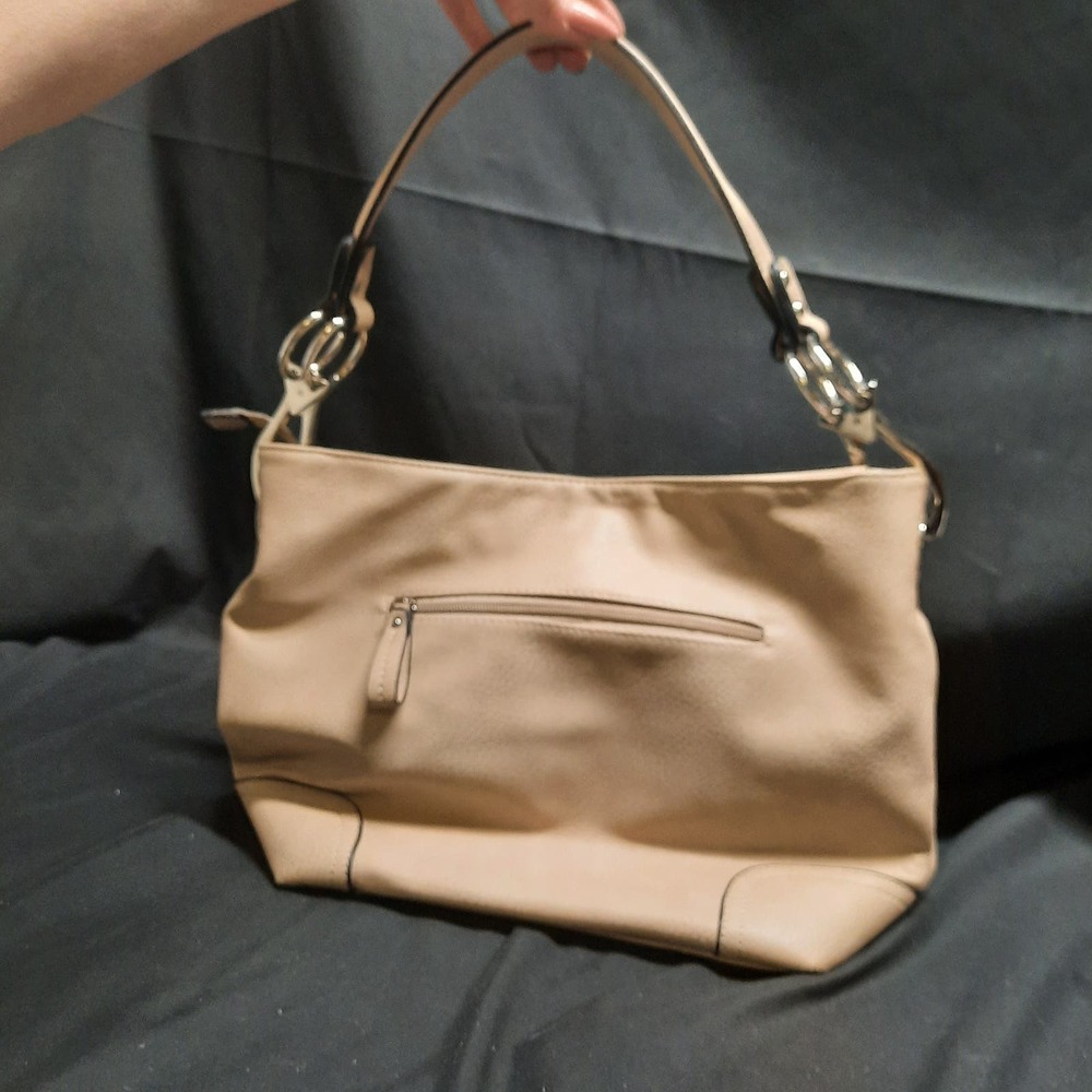 Alyssa Tan Hobo Shoulder Bag with Big Snap Hook Hardware